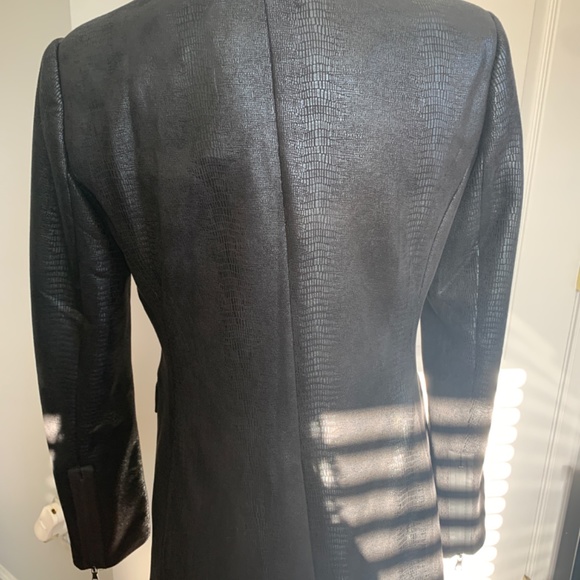 Black faux leather blazer - Picture 4 of 5